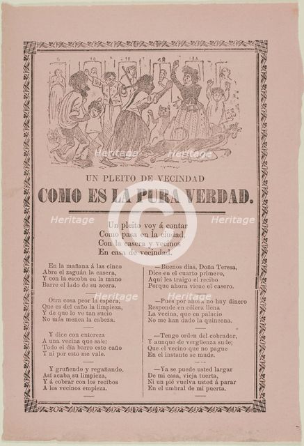 A Neighborhood Dispute, 1907. Creator: José Guadalupe Posada.