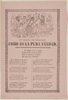 A Neighborhood Dispute, 1907. Creator: José Guadalupe Posada