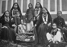 A Nepalese family: Gurkha type, 1902. Artist: Kapp & Co