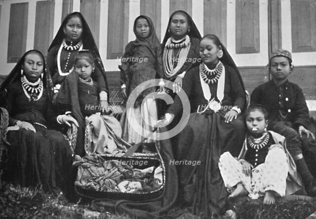 A Nepalese family: Gurkha type, 1902. Artist: Kapp & Co.