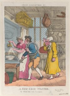 A New Cock Wanted, or Work for the Plumber, April 20, 1810., April 20, 1810. Creator: Thomas Rowlandson