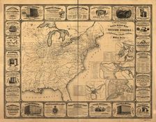 A new and complete railroad map of the United States compiled from reliable sources, 1857. Creator: Anonymous master