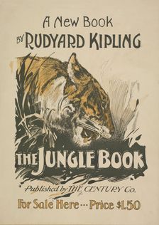 A new book by Rudyard Kipling. The jungle book, c1895 - 1911. Creator: Unknown