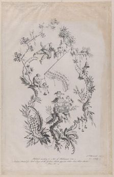 A New Book of Chinese Ornaments. Invented & Engraved by J. Pillement, 1755., Creator: Jean-Baptiste Pillement