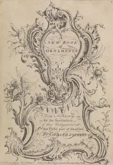 A New Book of Ornaments, Very Necessary for the Instruction of Those Unacquainted W..., before 1753. Creator: Henry Copland