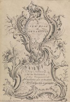 A New Book of Ornaments, Very Necessary for the Instruction of Those Unacquainted W..., before 1753. Creator: Henry Copland
