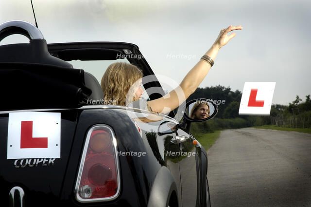 A New Driver Passes her Driving Test Artist: Unknown.