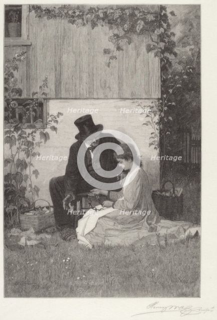 A New England Peddler, 1885. Creator: Henry Wolf.