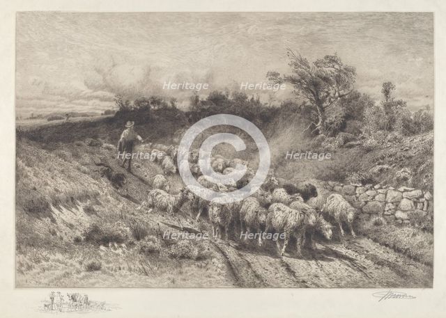 A New England Road, 1888. Creator: Peter Moran.