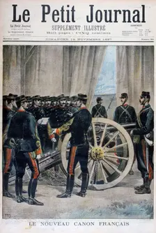 A new French cannon, 1897. Artist: Henri Meyer