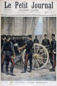 A new French cannon, 1897. Artist: Henri Meyer
