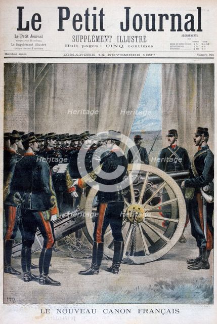 A new French cannon, 1897.  Artist: Henri Meyer