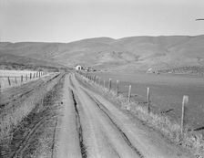 A new house, lumber from Ola self-help sawmill co-op, Gem County, Idaho, 1939. Creator: Dorothea Lange