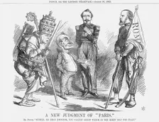 A New Judgement of "Paris" 1862. Creator: John Tenniel