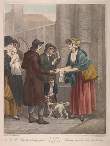 A New Love Song only ha'penny a piece Cries of London, c1870. Artist: Anon