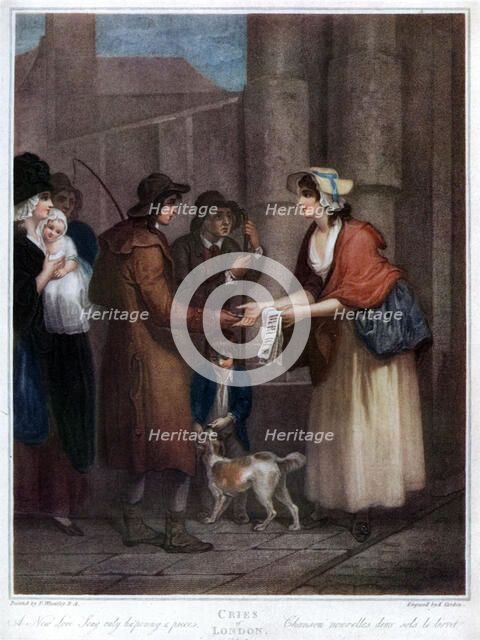 'A New Love Song, Only Ha'penny a Piece', 1796, (1929). Artist: Anthony Cardon