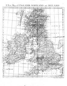 A New Map of England Scotland and Wales, c19th century