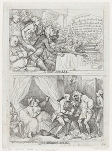 A New Speaker and The Wedding Night, February 7, 1789., February 7, 1789. Creator: Thomas Rowlandson