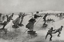 A new "sport" - popular amusements, Germany, 1898. Creator: Unknown