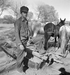 A new start, Bosque Farms project, New Mexico, 1935. Creator: Dorothea Lange