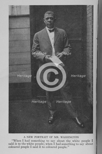 A new portrait of Mr. Washington, 1911. Creator: Unknown.