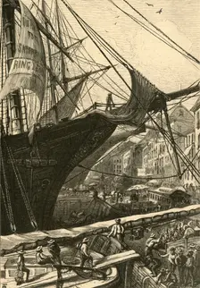 A New-York River-Front 1874. Creator: William James Palmer