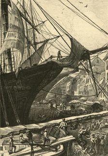 A New-York River-Front 1874. Creator: William James Palmer