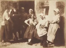 A Newhaven Pilot's Cottage Door, 1845. Creators: David Octavius Hill, Robert Adamson