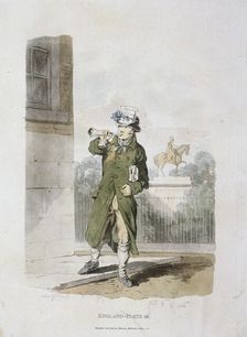 A newsman, Provincial Characters, 1813. Artist: Anon