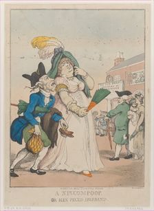 A Nincompoop, or Hen Peck'd Husband, April 24, 1807., April 24, 1807. Creator: Thomas Rowlandson
