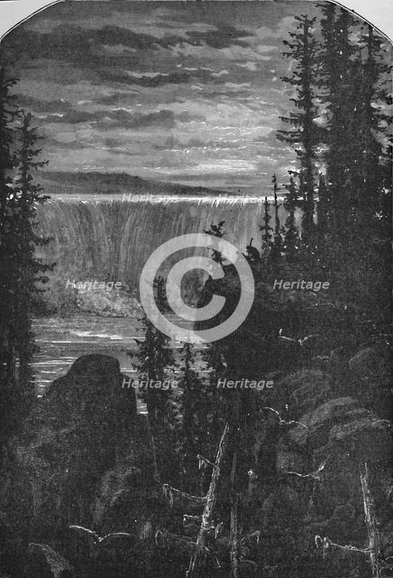 'A Night View of Niagara in Olden Time', 1883. Artist: Unknown.