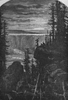 A Night View of Niagara in Olden Time 1883