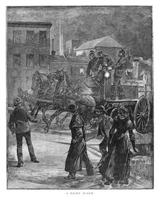 A Night Alarm 1886.Artist: Julian Ashton