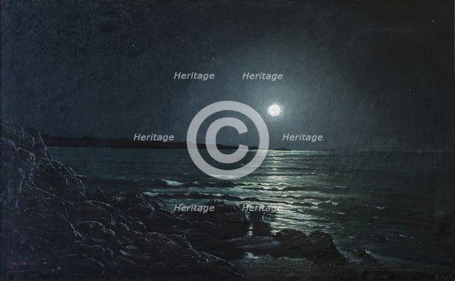 A night at sea, 1888. Creator: Kaulak.