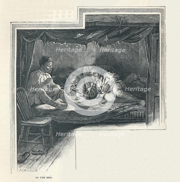 A Night in an Opium Den, 1891 Artist: Unknown