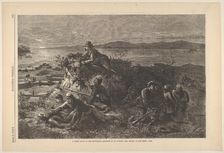A Night Scout in the Southwest - Surprise of an Outpost, and Survey of the Rebel ..., April 4, 1863. Creator: Thomas Nast