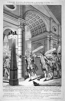 A Night Scene at Ranelagh on Wednesday 6th of May 1752 Artist: Anon
