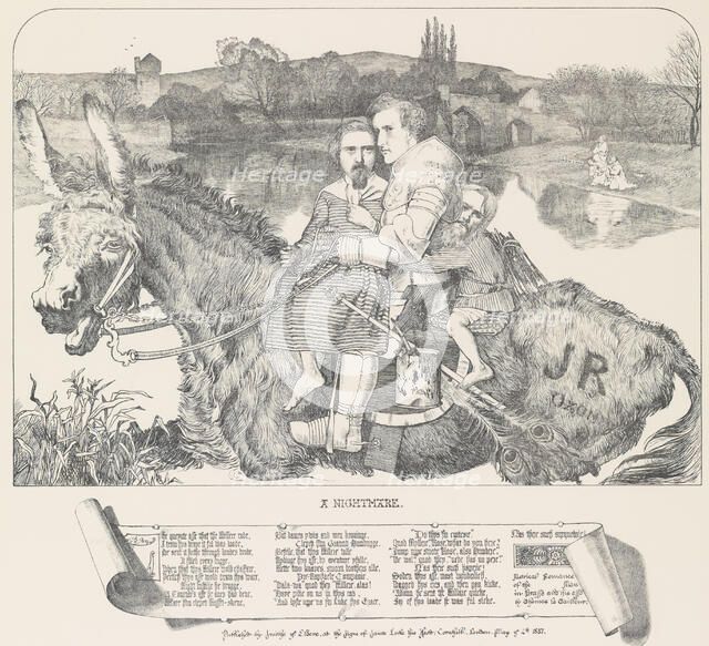 A Nightmare, May 4, 1857. Creator: Frederick Augustus Sandys.