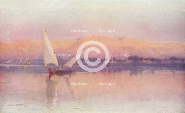 'A Nile Afterglow', c1880, (1904). Artist: Robert George Talbot Kelly.