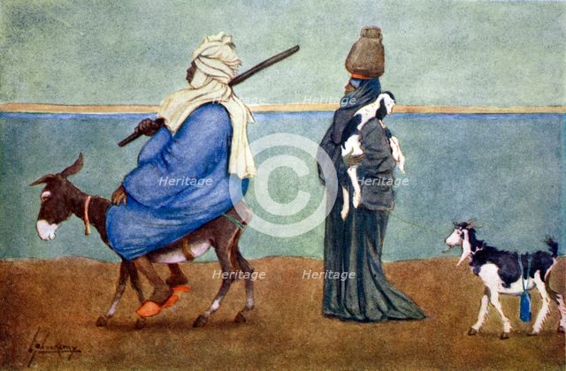 'A Nile Sky Line', 1908.  Creator: Lance Thackeray.