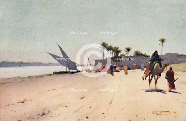 'A Nile Village', c1880, (1904). Artist: Robert George Talbot Kelly.