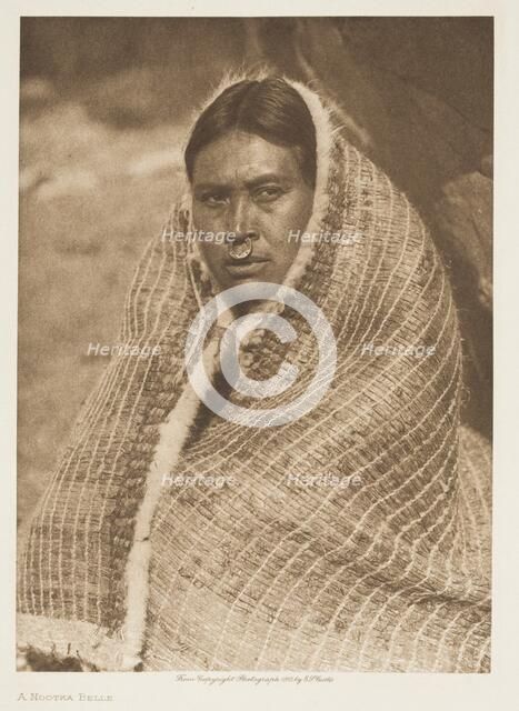 A Nootka Belle, 1915. Creator: Edward Sheriff Curtis.