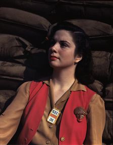 A noontime rest for a full-fledged assembly worker...Long Beach, Calif. Plant of Douglas..., 1942. Creator: Alfred T Palmer