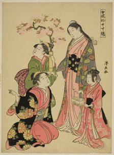A Noble Young Lady, from the series "A Mirror of Feminine Manners (Onna fuzoku masu kagami)", c.1790 Creator: Torii Kiyonaga
