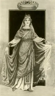 A Noble Lady of the Sixth Century, A.D. 1924. Creator: Herbert Norris