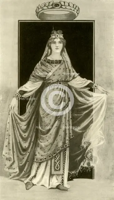 'A Noble Lady of the Sixth Century, A.D.', 1924. Creator: Herbert Norris.