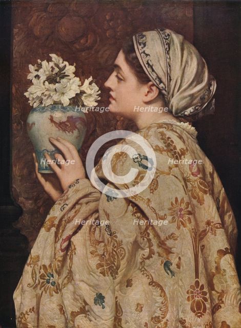 'A Noble Lady of Venice', 1866, (c1915). Artist: Frederic Leighton.