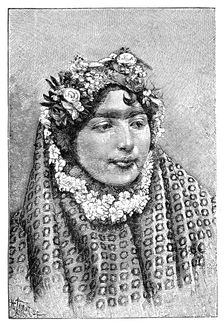 A noble Persian lady, 1895.Artist: Henri Thiriat