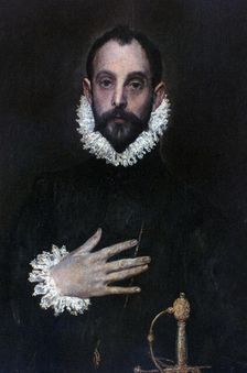 A Nobleman with his Hand on his Chest c1577-1584. Artist: El Greco