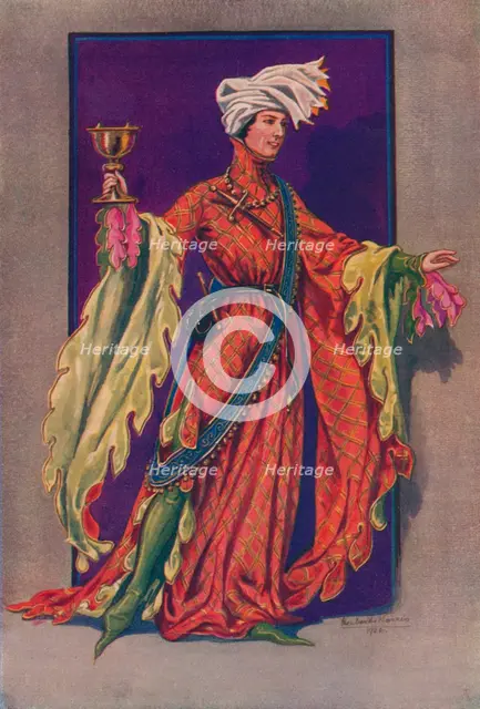 'A Nobleman. End of Fourteenth Century', 1926. Artist: Herbert Norris.